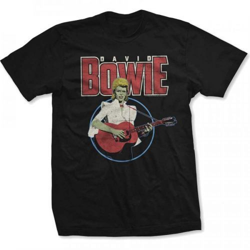 David Bowie - Tričko Acoustic Bootleg - Muž, Unisex, Čierna, XXL