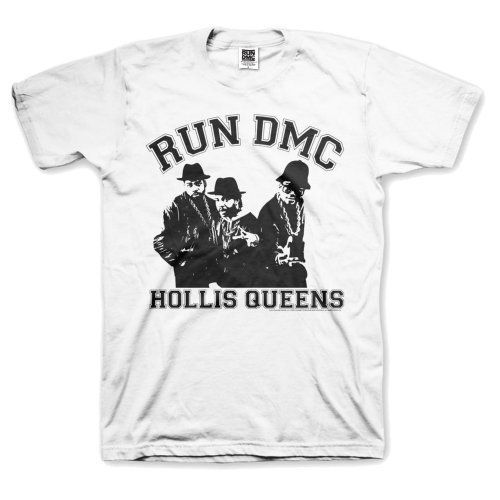 Run-DMC - Tričko Hollis Queen Pose - Muž, Unisex, Biela, XXL