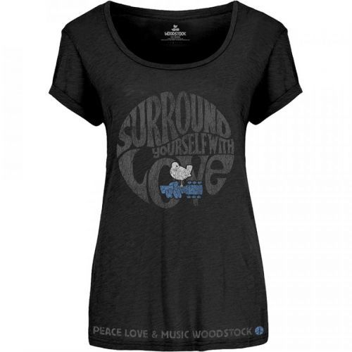 Woodstock - Tričko Surround Yourself - Žena, Čierna, L