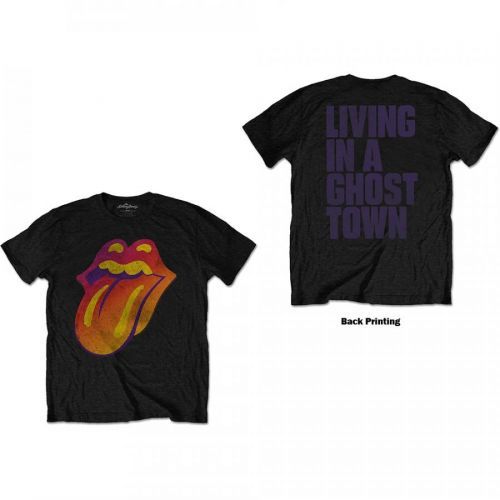 Rolling Stones - Tričko Ghost Town Distressed - Muž, Unisex, Čierna, XXL