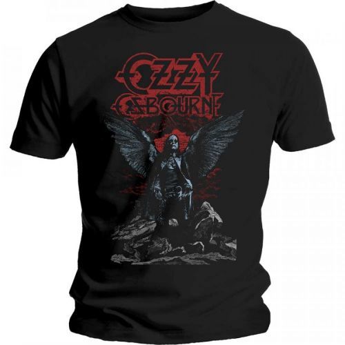 Ozzy Osbourne - Tričko Angel Wings - Muž, Unisex, Čierna, L