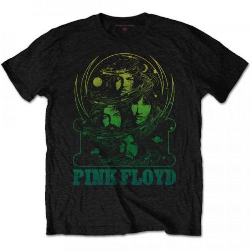 Pink Floyd - Tričko Green Swirl - Muž, Unisex, Čierna, S