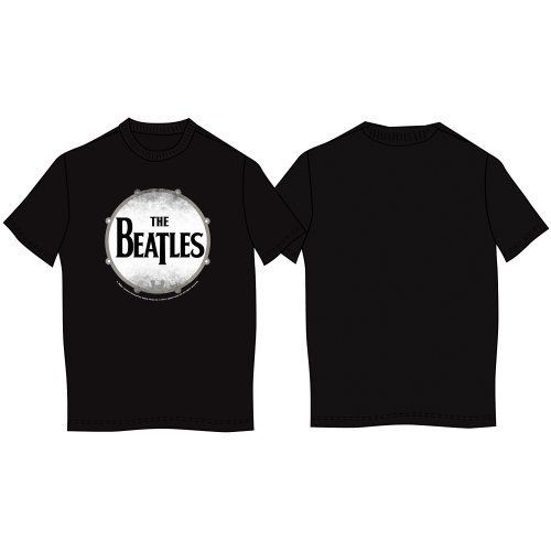 The Beatles - Tričko Drum Skin - Muž, Unisex, Čierna, XXL