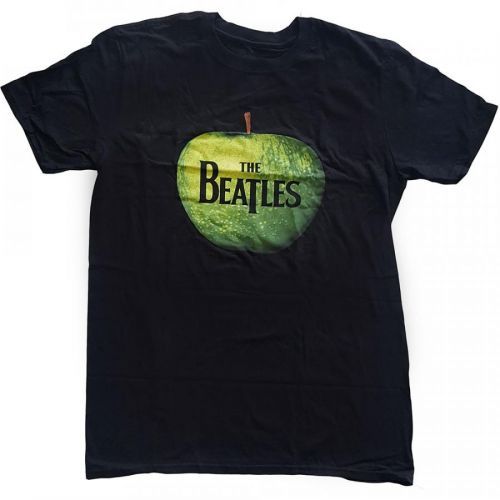 The Beatles - Tričko Apple Logo - Muž, Unisex, Čierna, L