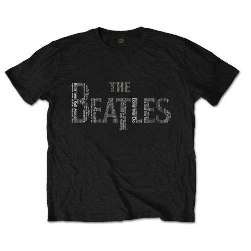 The Beatles - Tričko Drop T Songs - Muž, Unisex, Čierna, XXL