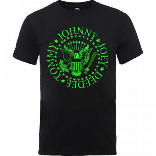 Ramones - Tričko Green Seal - Muž, Unisex, Čierna, S
