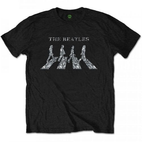The Beatles - Tričko Crossing - Muž, Unisex, Čierna, S
