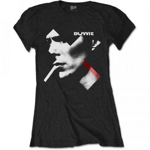 David Bowie - Tričko X Smoke Red - Žena, Čierna, L