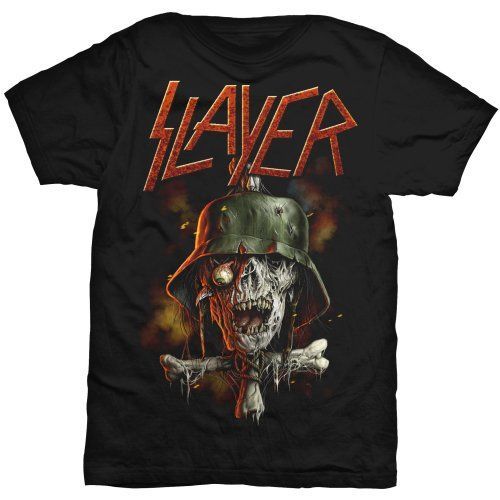 Slayer - Tričko Soldier Cross V.2 - Muž, Unisex, Čierna, S