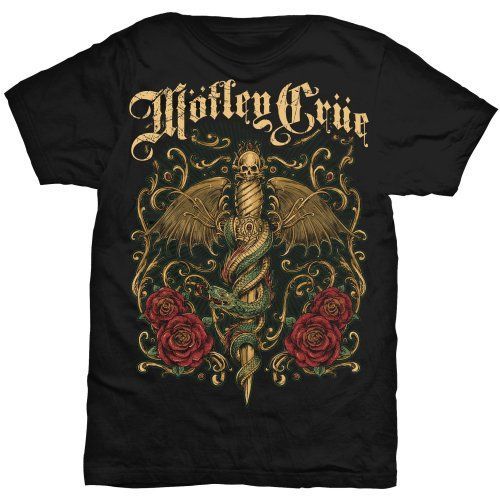 Motley Crue - Tričko Exquisite Dagger - Muž, Unisex, Čierna, XXL