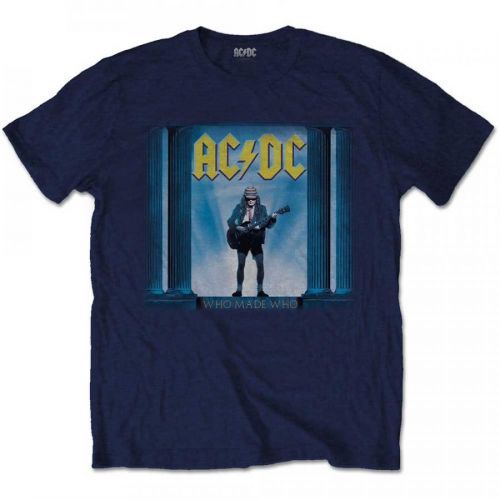 AC/DC - Tričko Who Man Who - Muž, Unisex, Modrá, XXL