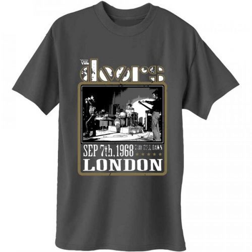 The Doors - Tričko Roundhouse London - Muž, Unisex, Šedá, XXL