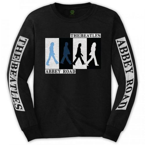 The Beatles - Tričko s dlhým rukávom Abbey Road Colours Crossing - Muž, Unisex, Čierna, XXL