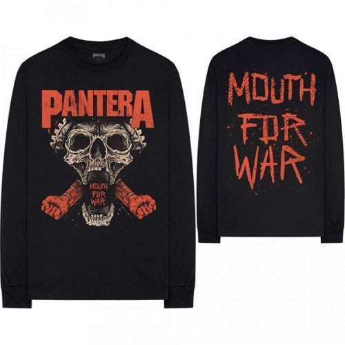 Pantera - Tričko s dlhým rukávom Mouth For War - Muž, Unisex, Čierna, S