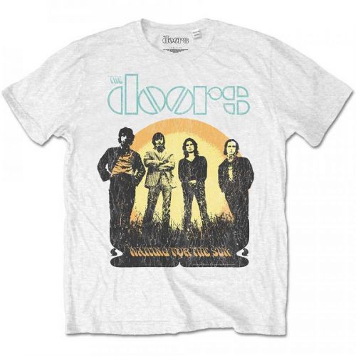 The Doors - Tričko Waiting for the Sun - Muž, Unisex, Biela, XXL