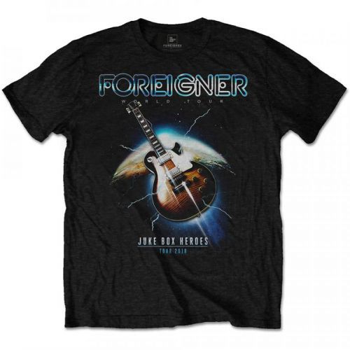 Foreigner - Tričko Juke Box Heroes - Muž, Unisex, Čierna, S
