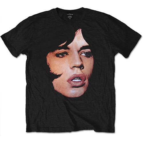 Rolling Stones - Tričko Mick Portrait - Muž, Unisex, Čierna, S