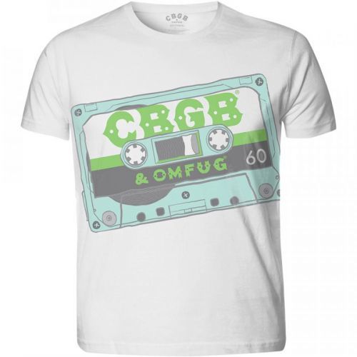 CBGB - Tričko Tape - Muž, Unisex, Biela, XXL