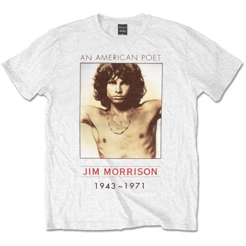 The Doors - Tričko American Poet - Muž, Unisex, Biela, XXL