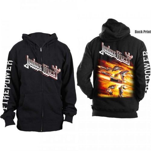 Judas Priest - Zipper Firepower - Muž, Unisex, Čierna, S