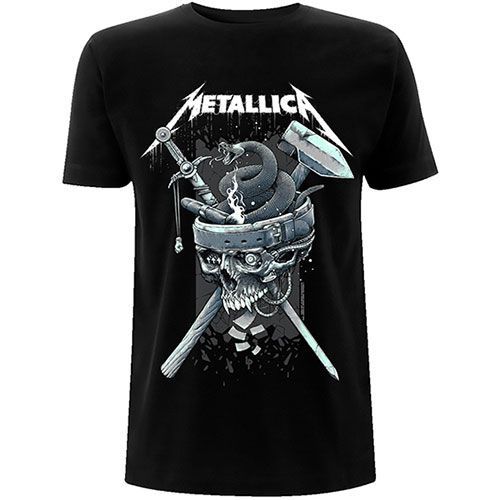 Metallica - Tričko History White Logo - Muž, Unisex, Čierna, XXL