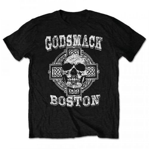 Godsmack - Tričko Boston Skull - Muž, Unisex, Čierna, S
