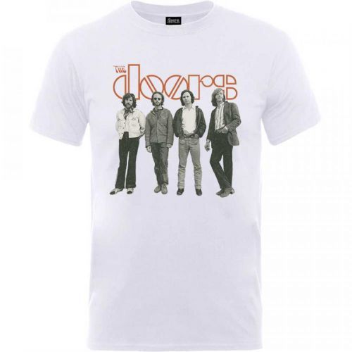 The Doors - Tričko Band Standing - Muž, Unisex, Biela, XXL