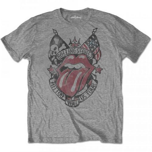 Rolling Stones - Tričko Tattoo You US Tour - Muž, Unisex, Šedá, S