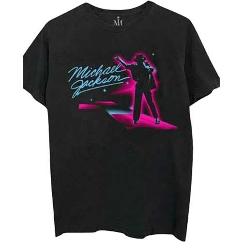 Michael Jackson - Tričko Neon - Muž, Unisex, Čierna, XXL