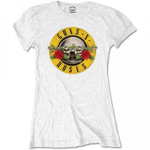 Guns N’ Roses - Tričko Classic Logo - Žena, Biela, S