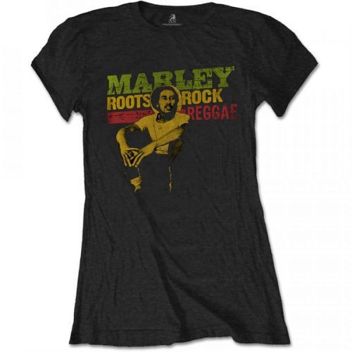 Bob Marley - Tričko Roots, Rock, Reggae - Žena, Čierna, XXL