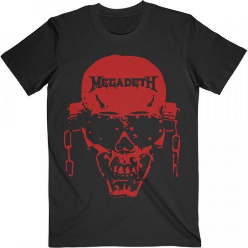 Megadeth - Tričko Vic Hi-Contrast Red - Muž, Unisex, Čierna, XL