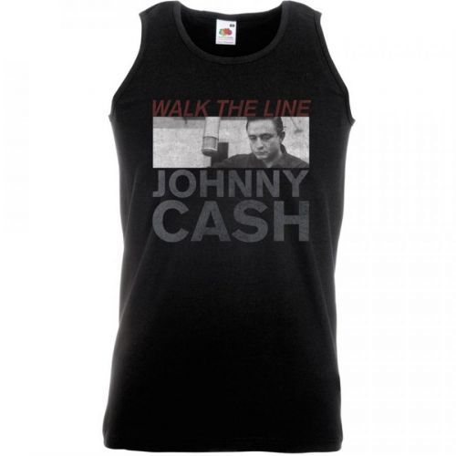 Johnny Cash - Tielko Studio Shot - Muž, Unisex, Čierna, XXL