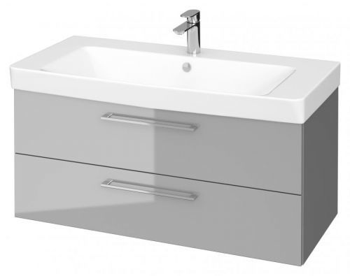 CERSANIT CERSANIT - SET B307 LARA MILLE SLIM 100 (SKŘÍŇKA + UMYVADLO) ŠEDÁ DSM (S801-332-DSM)