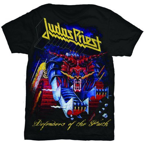Judas Priest - Tričko Defender of the Faith - Muž, Unisex, Čierna, XXL