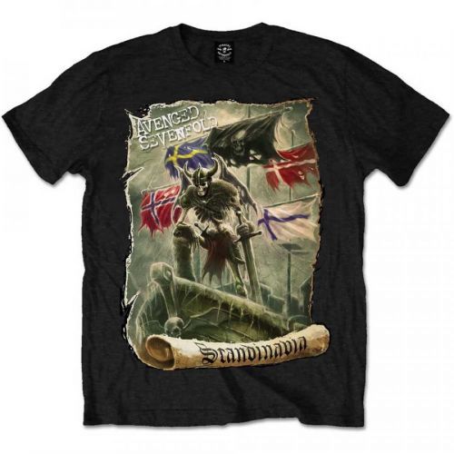 Avenged Sevenfold A7X - Tričko Scandinavia - Muž, Unisex, Čierna, S