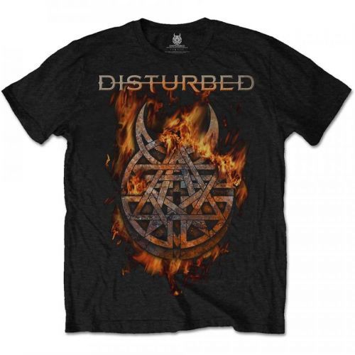 DISTURBED - Tričko Burning Belief - Muž, Unisex, Čierna, S
