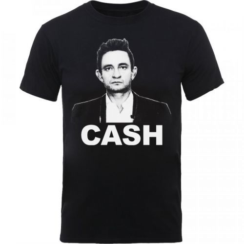 Johnny Cash - Tričko Straight Stare - Muž, Unisex, Čierna, S
