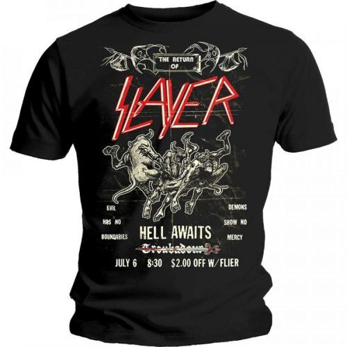 Slayer - Tričko Vintage Flyer - Muž, Unisex, Čierna, XXL