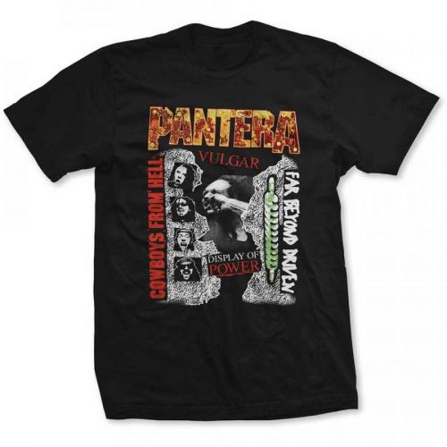 Pantera - Tričko 3 Albums - Muž, Unisex, Čierna, XXL