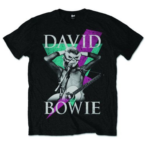 David Bowie - Tričko Thunder - Muž, Unisex, Čierna, XXL