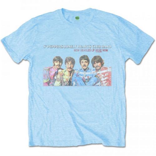The Beatles - Tričko LP Here Now - Muž, Unisex, Modrá, XXL
