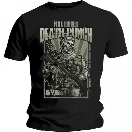 Five Finger Death Punch - Tričko War Soldier - Muž, Unisex, Čierna, XXL
