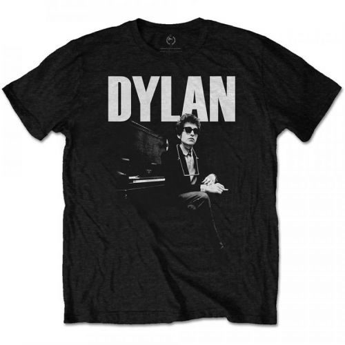 Bob Dylan - Tričko At Piano - Muž, Unisex, Čierna, XXL