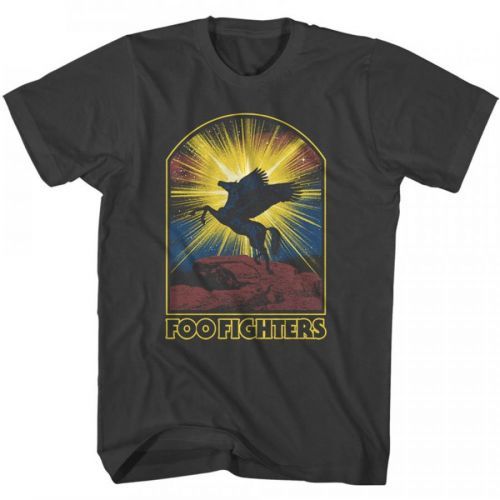 Foo Fighters - Tričko Pegasus - Muž, Unisex, Čierna, XXL