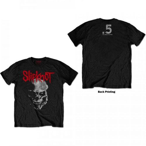 Slipknot - Tričko Gray Chapter Skull - Muž, Unisex, Čierna, XXL