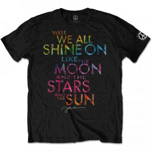 John Lennon - Tričko Shine On - Muž, Unisex, Čierna, XL
