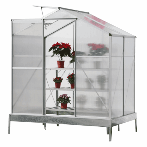 Zahradní skleník, polykarbonát, 190x130x219cm, KACEN TYP 1