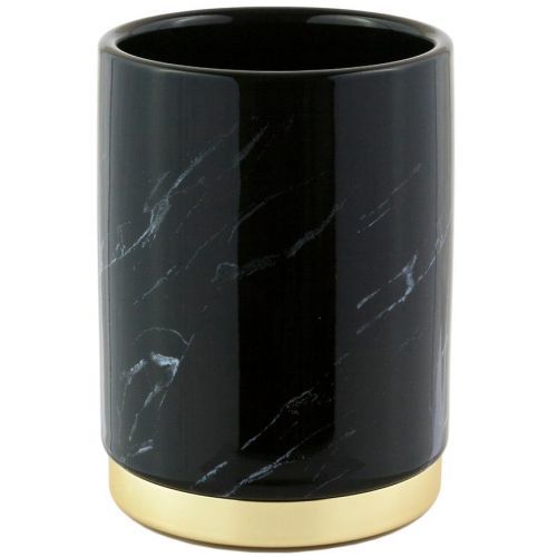 Pohár keramika čierno-zlatý