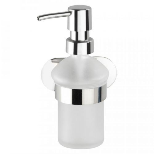 Samodržiaci dávkovač mydla v striebornej farbe Wenko Orea
